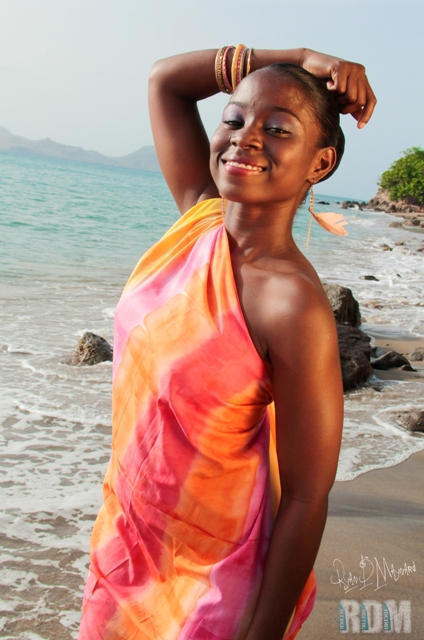 Ms. Culture Swimwear contestant number four, Miss Carib Brewery St. Kitts-Nevis Limited Tamerelle Browne